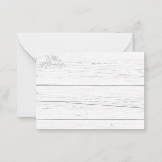 Lavendel violet hout menu bruiloft RSVP reactie (Achterkant)