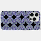 Lavendel Violet Paarse roze golvende strepen op zw Case-Mate iPhone Case (Achterkant (horizontaal))