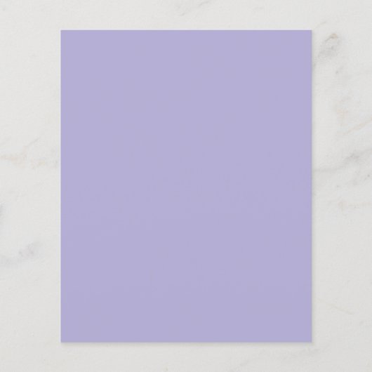Lavendel violette bloemen budget bruiloft uitnodig (Achterkant)