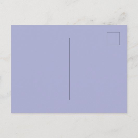 Lavendel violette bloemen Eerste Communie Uitnodiging Briefkaart (Achterkant)