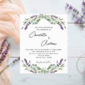 Lavendel violette bloemen script budget bruiloft