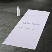 Lavendel violette monogram initialen naam yogamat
