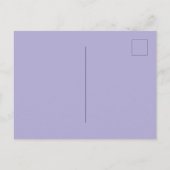 Lavendel violette roze bloemen groen bruiloft uitnodiging briefkaart (Achterkant)