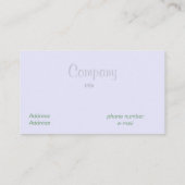  lavendel visitekaartje (Achterkant)