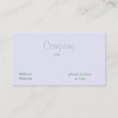  lavendel visitekaartje (Achterkant)