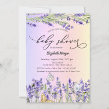 Lavendel Vlinder Baby Shower
