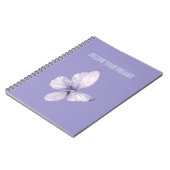 Lavendel Vlinder Dromen Notitieboek (Linkerzijde)