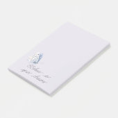 Lavendel Vlinder Dromen Post-it® Notes (Schuin)