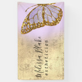 lavendel vlinder logo spandoek (Verticaal)