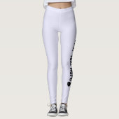 Lavendel Vlinder Naam op Maat Leggings (Voorkant)