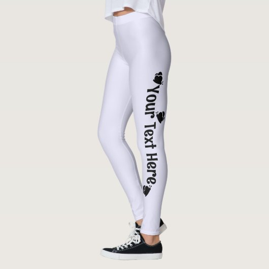 Lavendel Vlinder Naam op Maat Leggings (Links)