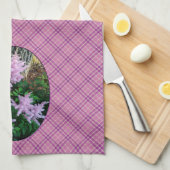 Lavendel vlinder Struik foto geruite handdoek (Quarter Fold)