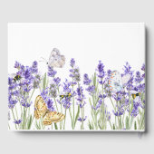 Lavendel Vlinders Botanisch Gastenboek (Achterkant)
