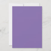 Lavendel Vlinders Botanische Bruiloft Kaart (Achterkant)