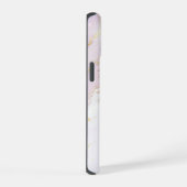 Lavendel Vloeibare Marmer iPhone 15 Case (Rechterkant)