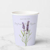  lavendel voor bruiloft nr. 2 papieren bekers (Achterkant)