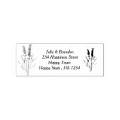  Lavendel voor bruiloften - Uw adres Rubberstempel (Gestempeld)