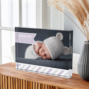 lavendel voor speciale toediening Baby Geboortes Fotoblokken