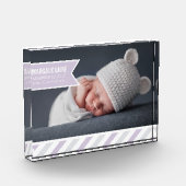 lavendel voor speciale toediening | Baby Geboortes Fotoblokken (Links)