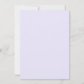 Lavendel Vreedzame Lente Bruiloft Kaart (Achterkant)