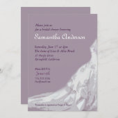 lavendel vrijgezellenfeest : bruidskop kaart (Voorkant / Achterkant)