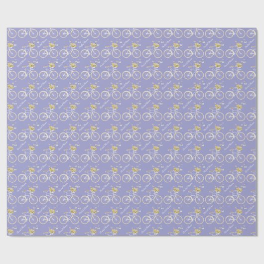 Lavendel Vrijgezellenfeest inpakpapier (Vlak)