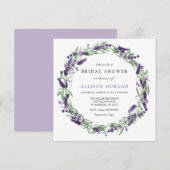 Lavendel Vrijgezellenfeest Kaart (Voorkant / Achterkant)