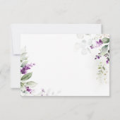 Lavendel Vrijgezellenfeest plat dank u kaarten (Achterkant)