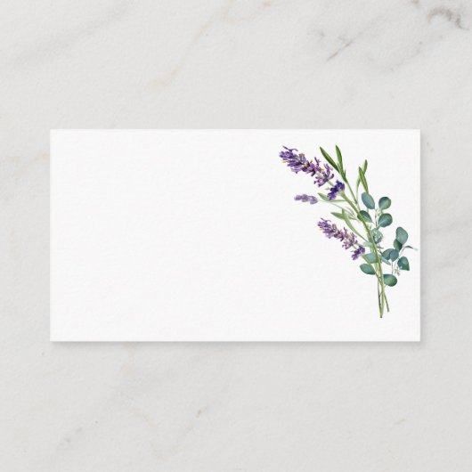 Lavendel Vrijgezellenfeest Recept Aanvraag Kaart I (Achterkant)