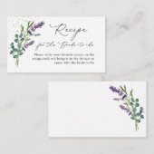 Lavendel Vrijgezellenfeest Recept Aanvraag Kaart I (Voorkant / Achterkant)