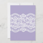 Lavendel vrijgezellenfeest uitnodiging rustiek hou (Achterkant)