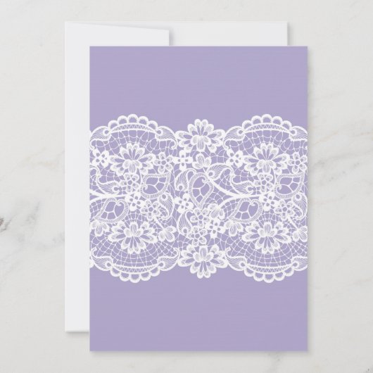 Lavendel vrijgezellenfeest uitnodiging rustiek hou (Achterkant)