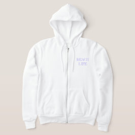 Lavendel Vuurtoren Zippered Hoodie