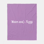 Lavendel Warm en wazig ontwerp Fleece Deken (Voorkant)