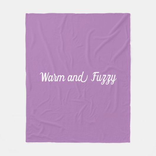 Lavendel Warm en wazig ontwerp Fleece Deken (Voorkant)