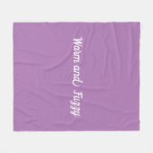 Lavendel Warm en wazig ontwerp Fleece Deken (Voorkant (Horizontaal))