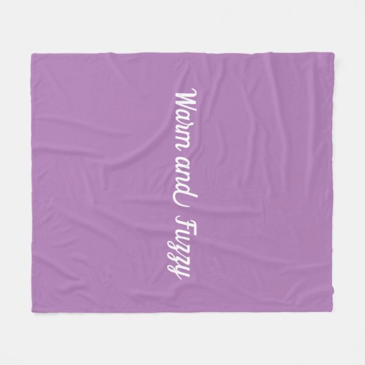 Lavendel Warm en wazig ontwerp Fleece Deken (Voorkant (Horizontaal))