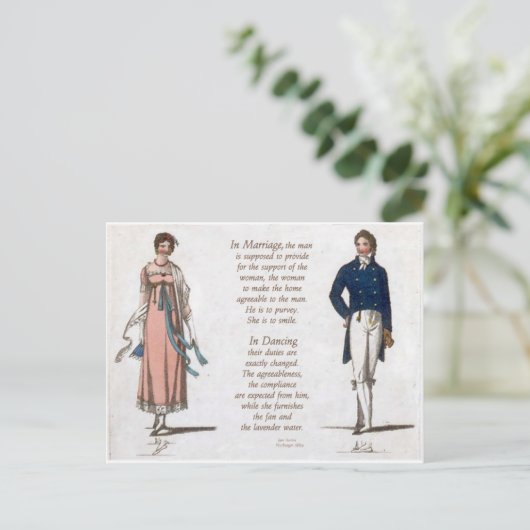 Lavendel Water Briefkaart (Staand voorkant)