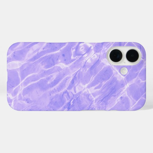 Lavendel Water Ripple iPhone Case (Achterkant (horizontaal))