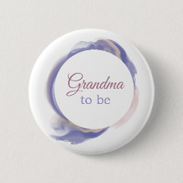 Lavendel Watercolor Abstract Oma worden Ronde Button 5,7 Cm
