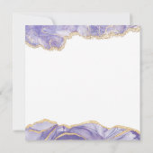 Lavendel Waterverf Abstracte Verjaardag Bedankkaart (Achterkant)