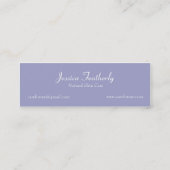 Lavendel Waterverf Bloemen Mini Visitekaartje (Achterkant)