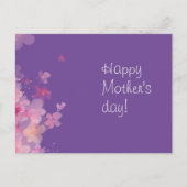 Lavendel waterverf bloemmoeders wensen Briefkaart (Voorkant)