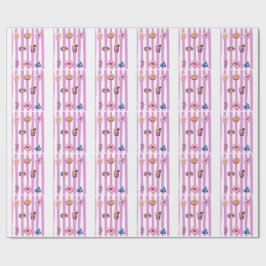 Lavendel Waterverf Botanisch Patroon Cadeaupapier