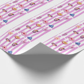 Lavendel Waterverf Botanisch Patroon Cadeaupapier (Hoek)