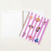 Lavendel Waterverf Botanisch Patroon Planner (Display)