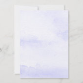 Lavendel Waterverf bruiloft uitnodiging (Achterkant)