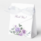 Lavendel Waterverf Floral Baby shower Bedankdoosjes (Voorkant Zijde)