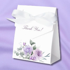 Lavendel Waterverf Floral Baby shower Bedankdoosjes