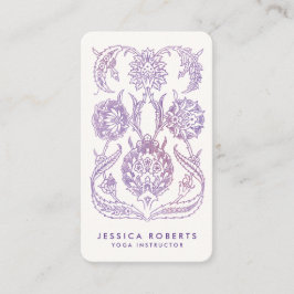 Lavendel Waterverf Floral Bohemian Design Visitekaartje